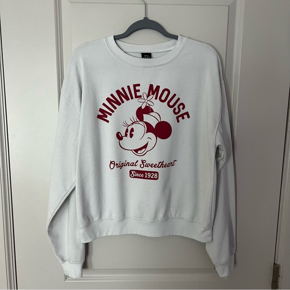 Disney Minnie Mouse Wonens long sleeve pullover sweatshirt | size medium - Picture 4 of 9